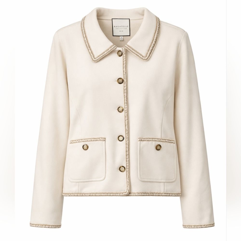 Bagatelle Women's Cream Button Down Jacket Sz 1X - NWT - Picture 4 of 11
